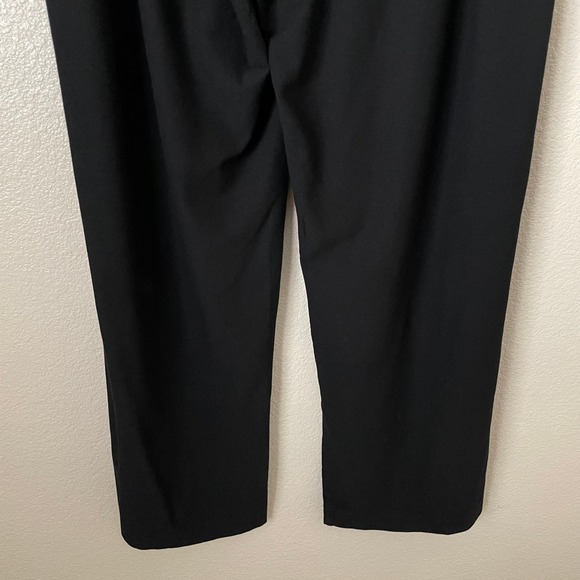 Eileen Fisher Pants Womens Medium Black Washable Crepe Wide Leg Pull On Minimal - Picture 7 of 11